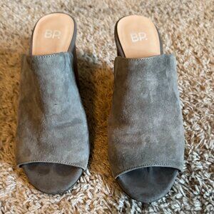 BP suede slide/mule sandals
